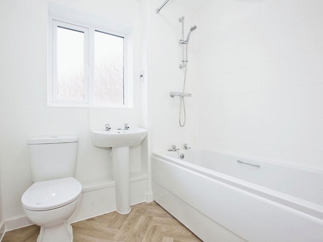 Bathroom -  2 bedroom house, plot 47